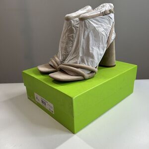 Sam Edelman Women’s 9.5 Cappuccino Suede Kia Strappy Block Heel Sandals